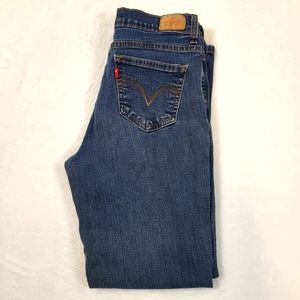 Levi's 512 Women's 10 Short Blue Perfect Slimming Straight Leg 5 Pocket Jeans